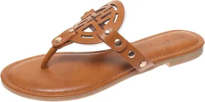 Pierre Dumas Women's Storm Thong Slip On Vegan Flip Flop Sandal