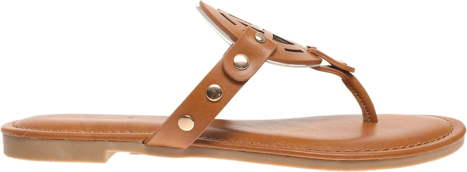 Pierre Dumas Women's Storm Thong Slip On Vegan Flip Flop Sandal