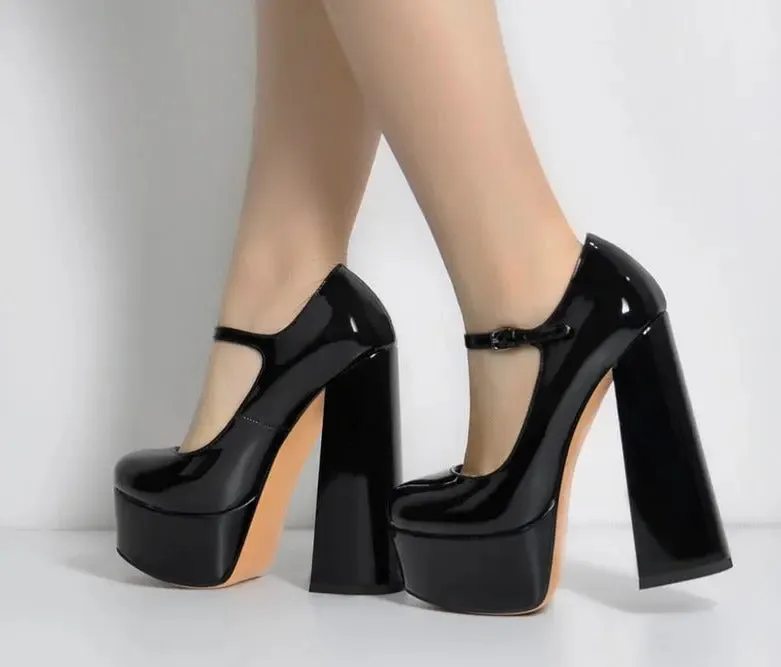 Platform Ankle Strap Heels