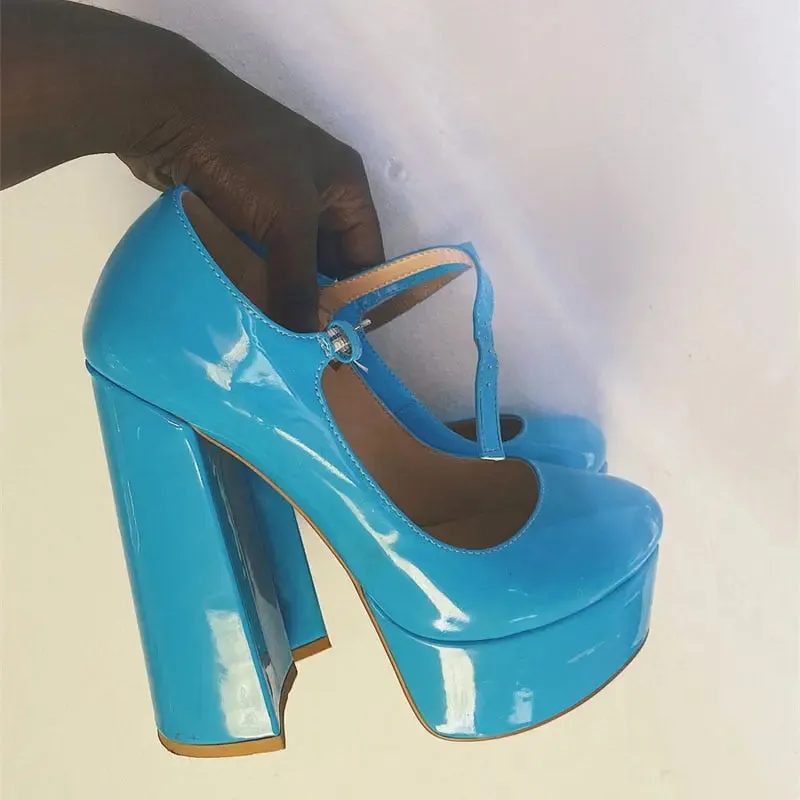 Platform Ankle Strap Heels