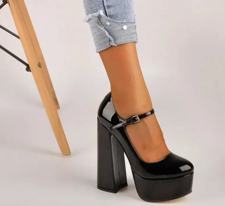 Platform Ankle Strap Heels
