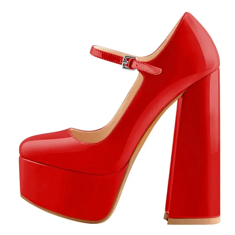 Platform Ankle Strap Heels