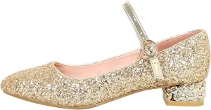 Princess Costumes Shoes, Cosplay Birthday Party Dress Up Sandals for Girls, Toddler or Kids