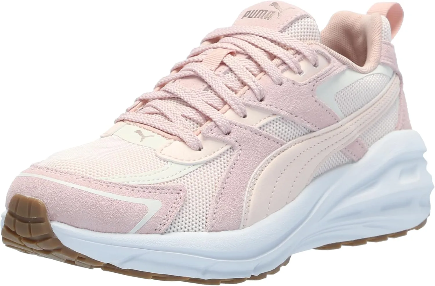 PUMA Women's Hypnotic Leather Shoes, Black-Warm White-Alpine Snow, 7