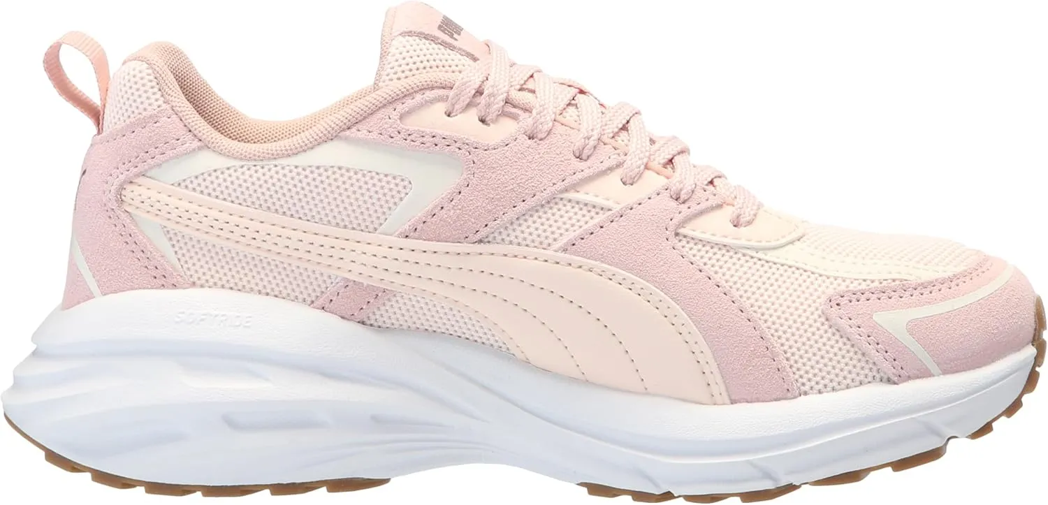PUMA Women's Hypnotic Leather Shoes, Black-Warm White-Alpine Snow, 7