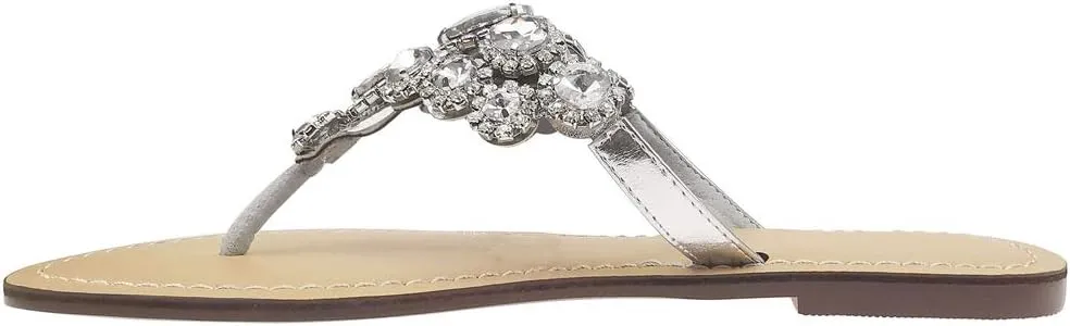 Rhinestone Sandals for women Summer Flip Flop Sandals Dress Beach Party Sexy Jewelry Bridal Wedding Bling Silver White Colorful Gold Sandals