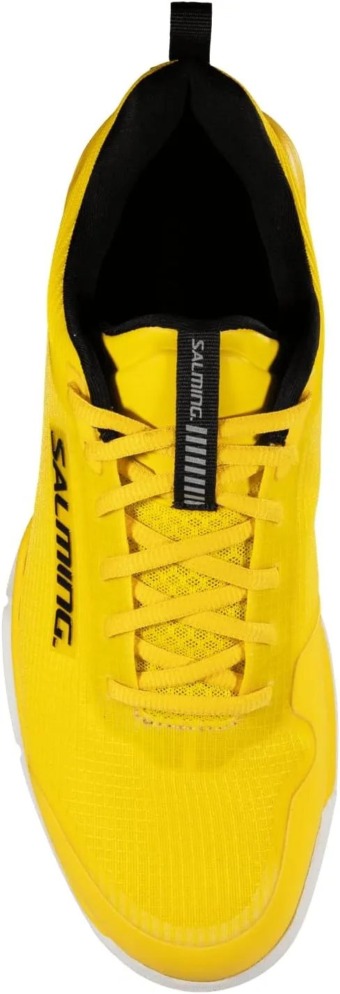 Salming Viper Pro Men's Low Squash Shoes (White/Gold & Yellow/Black Color Availabe) (Non Marking)(Indoor Pickleball, Racquetball, Padel)
