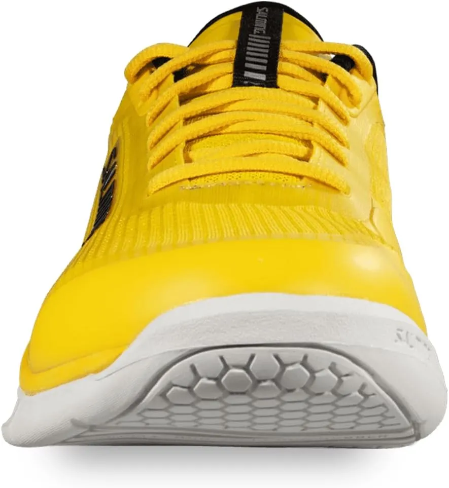Salming Viper Pro Men's Low Squash Shoes (White/Gold & Yellow/Black Color Availabe) (Non Marking)(Indoor Pickleball, Racquetball, Padel)