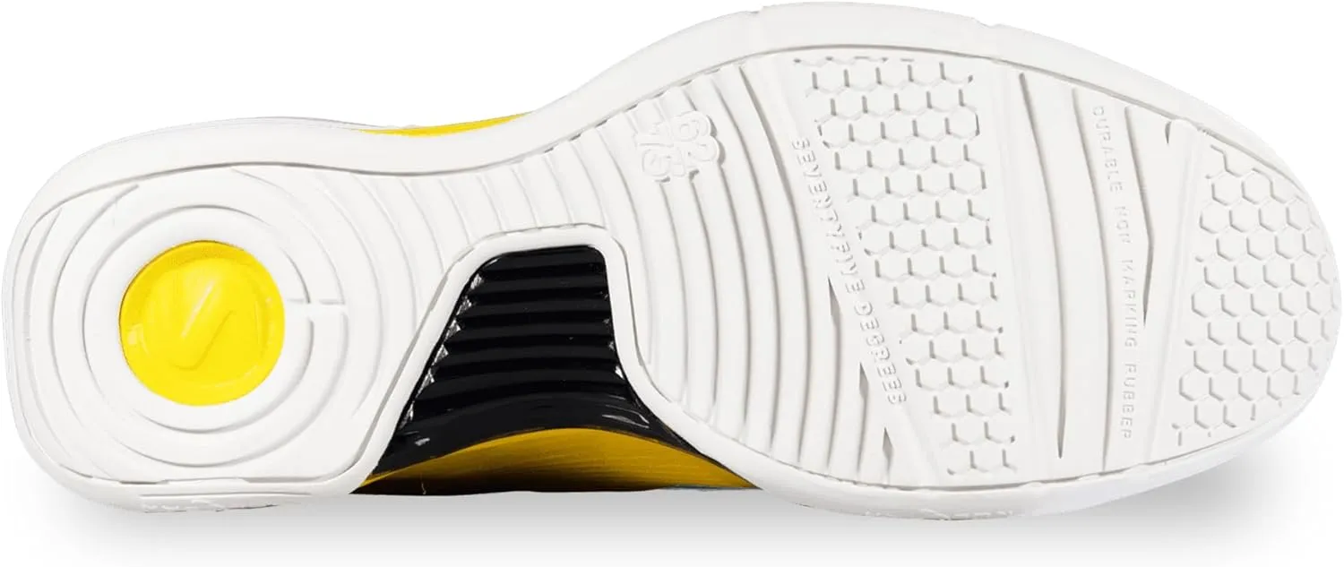 Salming Viper Pro Men's Low Squash Shoes (White/Gold & Yellow/Black Color Availabe) (Non Marking)(Indoor Pickleball, Racquetball, Padel)