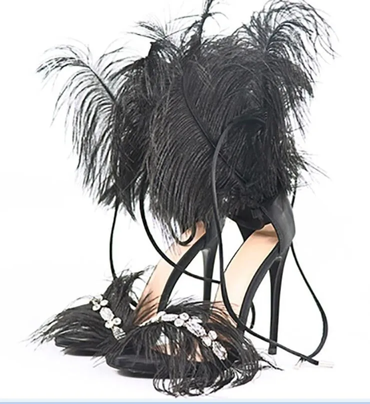 Sandals Hi-Heels "Feathers"