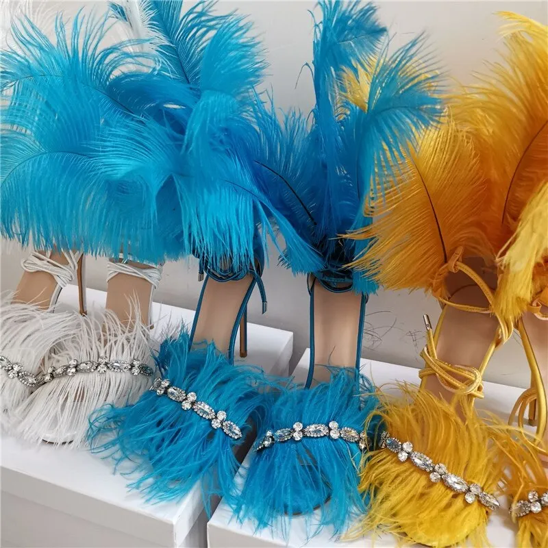 Sandals Hi-Heels "Feathers"