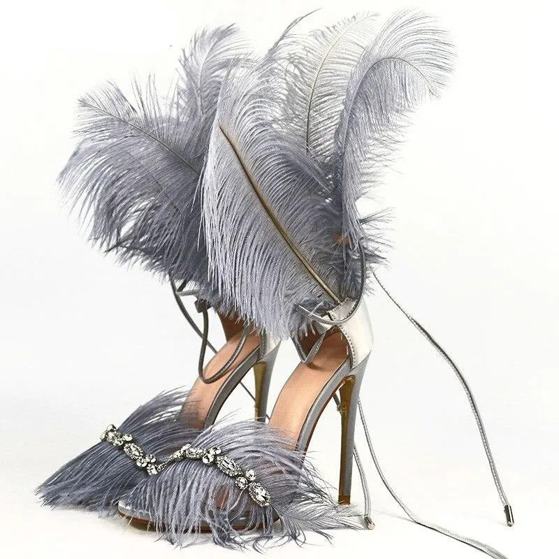 Sandals Hi-Heels "Feathers"