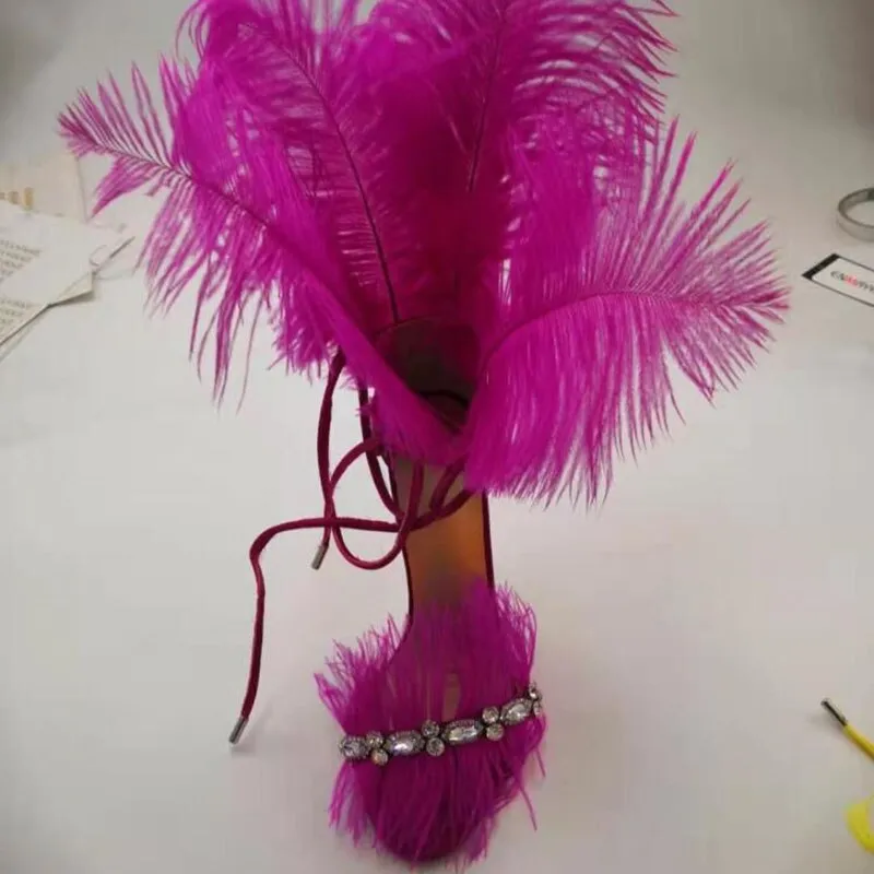 Sandals Hi-Heels "Feathers"