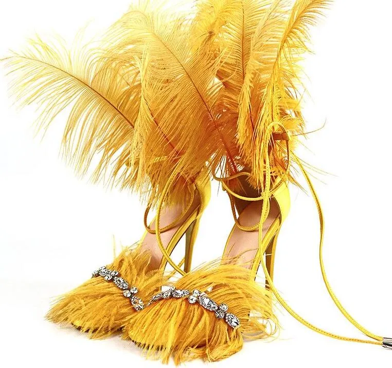 Sandals Hi-Heels "Feathers"