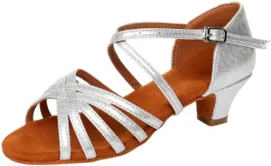 Sandals Women 2025 Fashion Latin Dance Shoes Ballroom Mid Heel Dance Shoes Strappy Wedding Bridesmaid Shoes