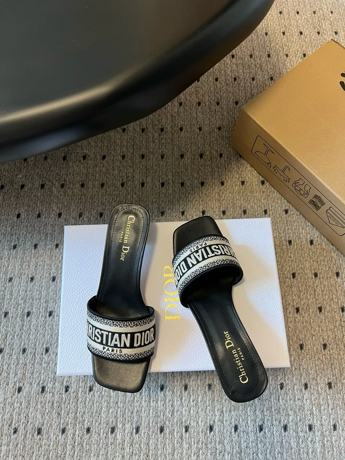 SE1608 Dior Dway Heeled Slide 3.5cm(1.5inch) / Size4-11