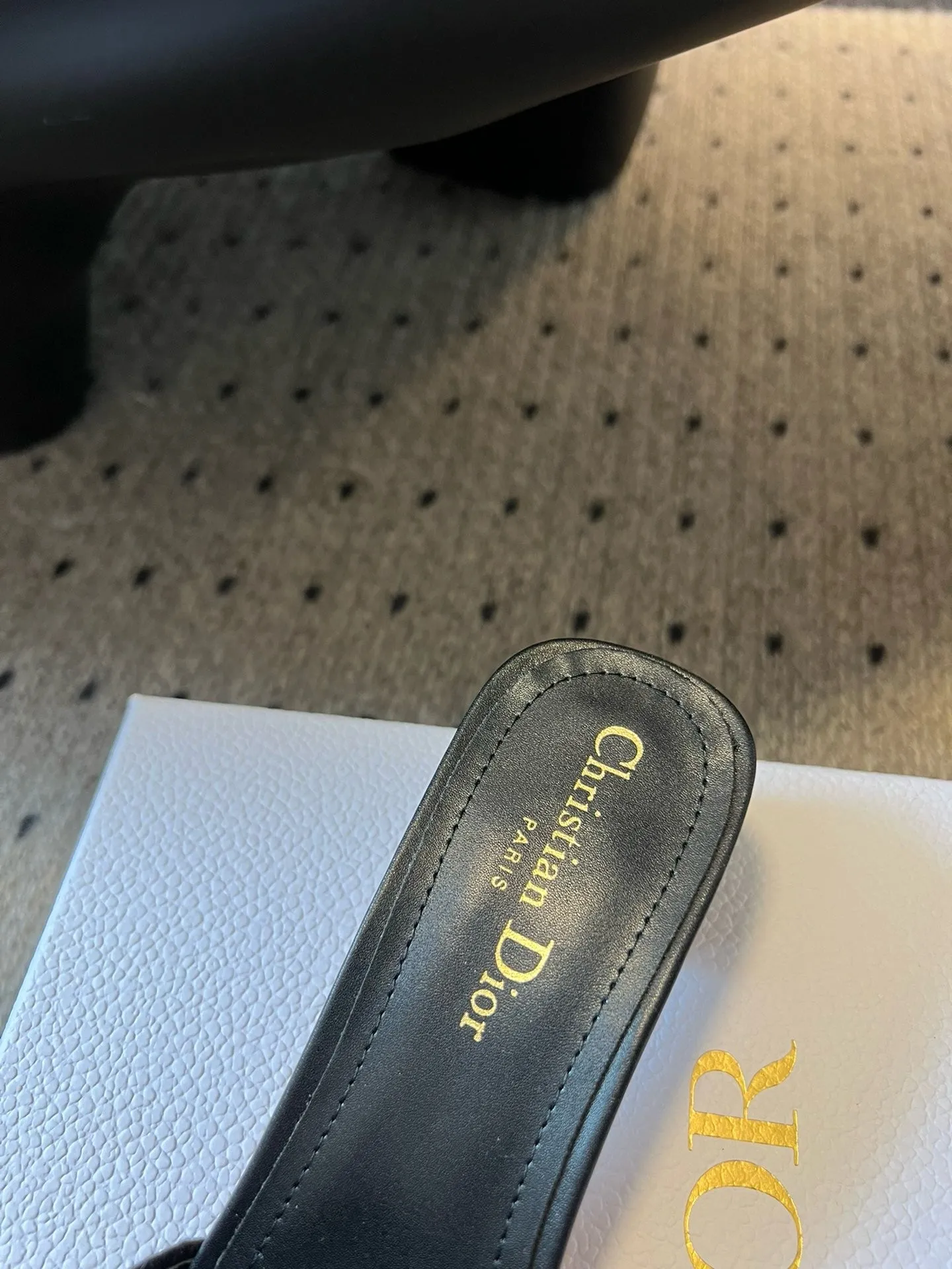 SE1608 Dior Dway Heeled Slide 3.5cm(1.5inch) / Size4-11