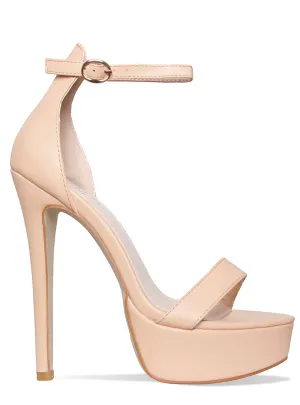Selena Nude Platform Stiletto Heels