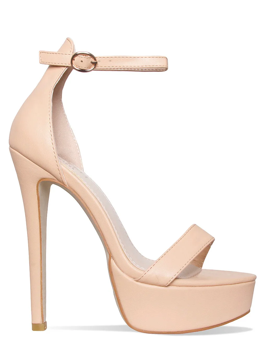 Selena Nude Platform Stiletto Heels