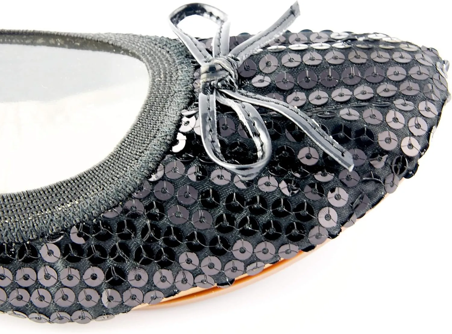 Sequin Sparkle Foldable Portable Shoes - Comfortable Women Ballet Flats That foldup and fit in Bag