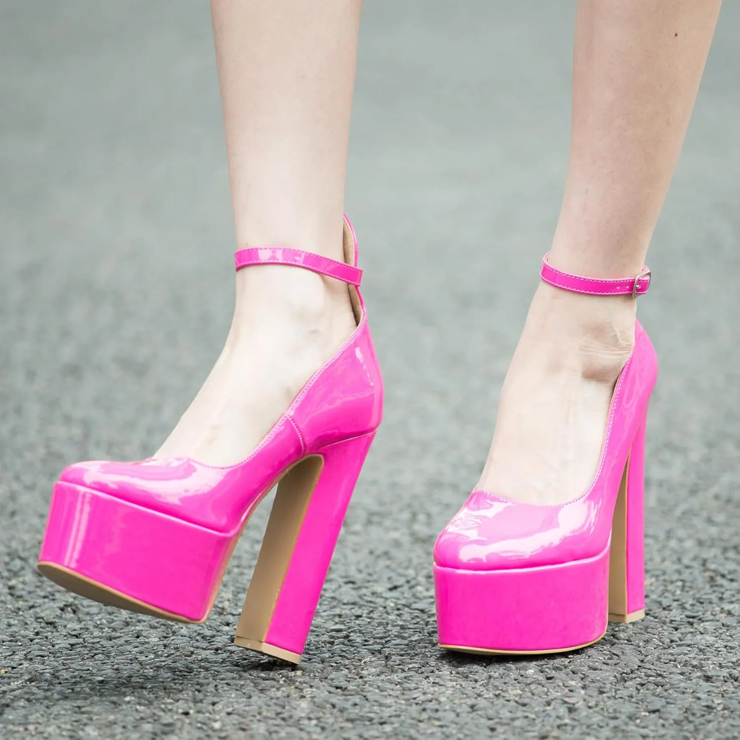 Sexy Gothic Ankle Strap Platform Heels for Women Pumps with High Chunky Heels - Perfect for Party, Wedding, Prom, Cosplay