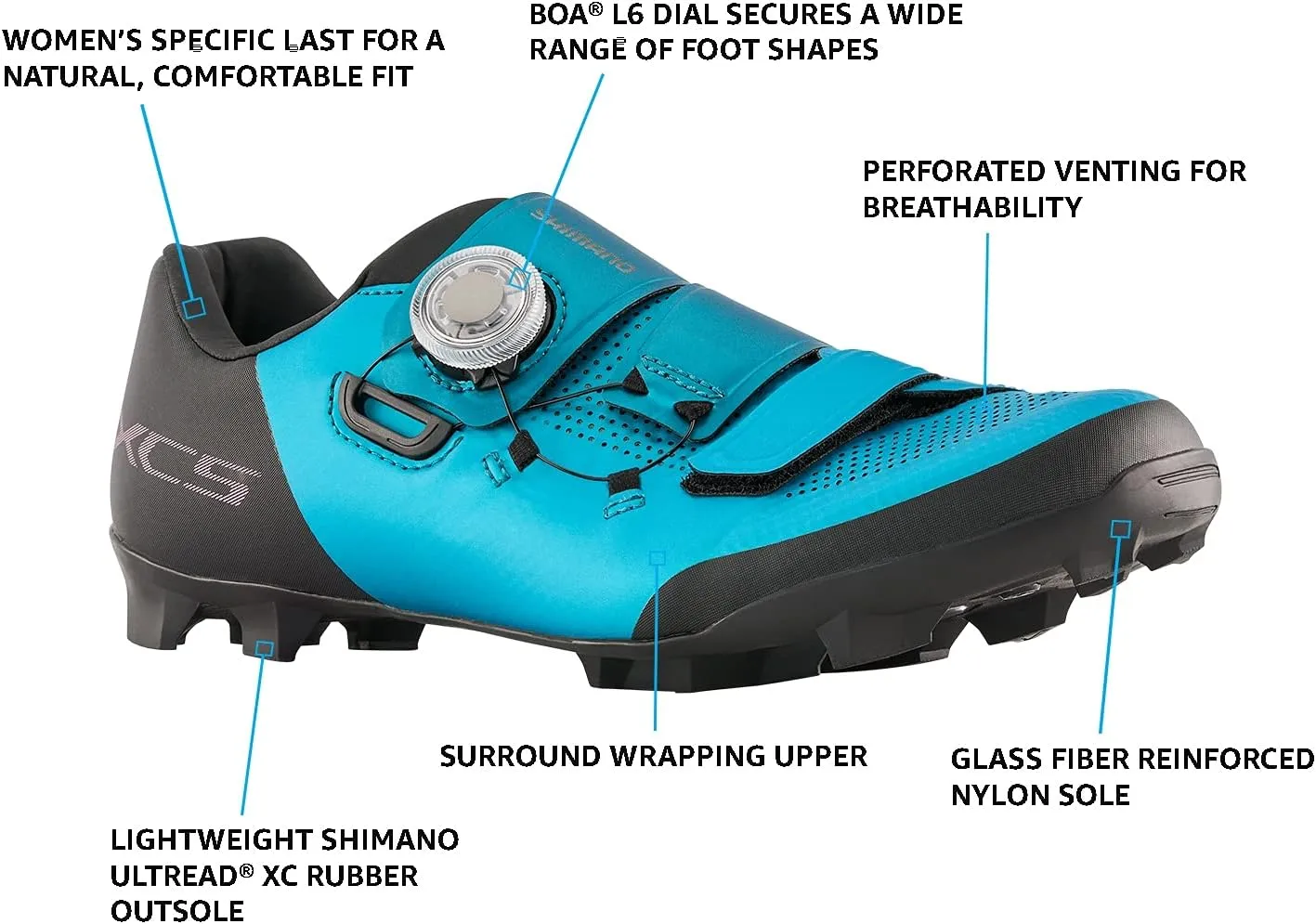 SHIMANO SH-XC502W High-Performance Women’s XC Cycling Shoe