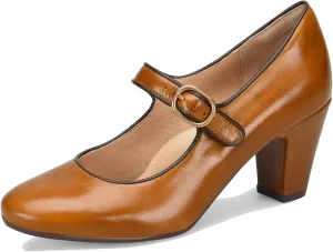 SHODENSE Women Retro Kitten Heel Mary Jane Pumps Shoes Round Closed Toe Ankle Strap Dress Sandals Chunky Block Mid Heel Two-tone Burnished Mary Janes Lolita Shoes Office Ladies Wedding Party 4-11 M US