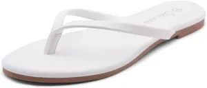 Shoe Land Flip Flops for Women 2025 - Memory Foam Slides & Flat Sandals | Ultra-Comfortable Thong Lightweight Summer Shoes for Beach, Pool & Dressy Outfits