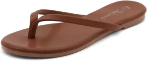 Shoe Land Flip Flops for Women 2025 - Memory Foam Slides & Flat Sandals | Ultra-Comfortable Thong Lightweight Summer Shoes for Beach, Pool & Dressy Outfits