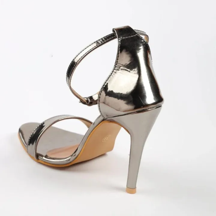 Siphon Silver Pencil Heels