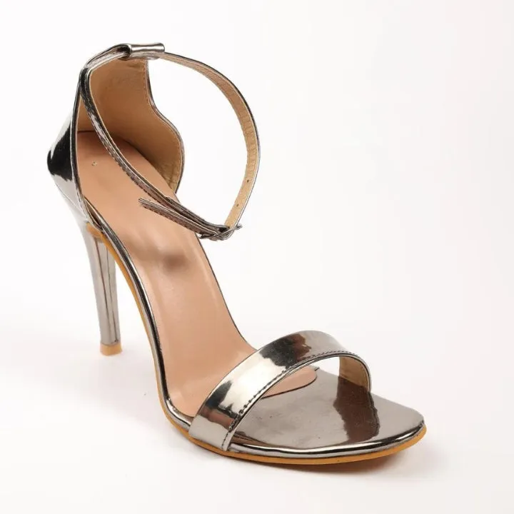 Siphon Silver Pencil Heels