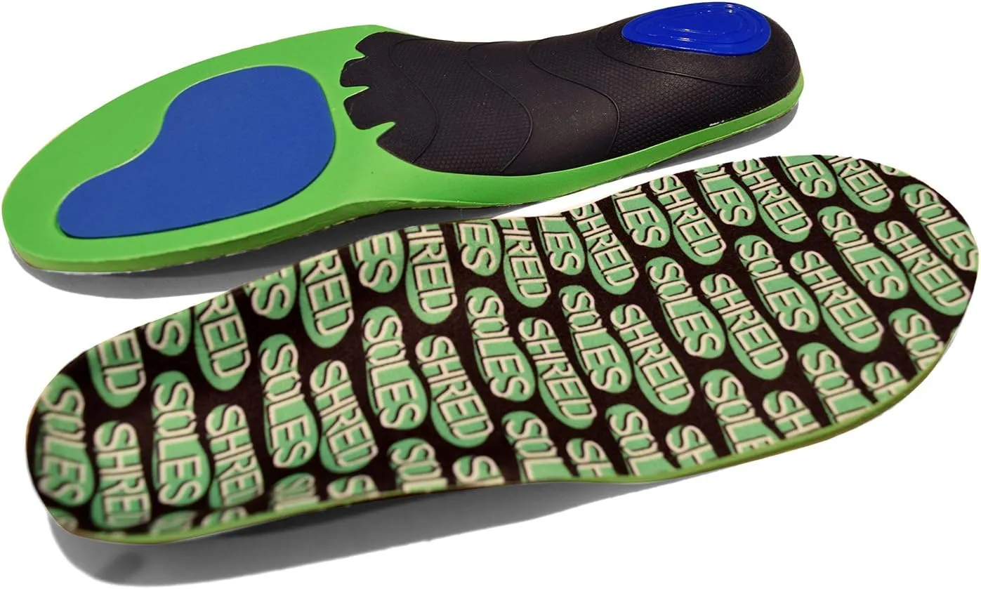 Skateboarding Shoe Insoles - Comfortable Insert, Increases Stability, Impact Resistance, No Stink - Risk Free Guarantee