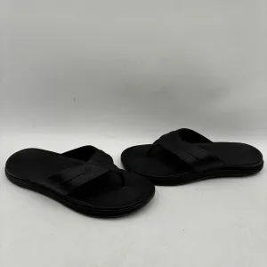 Sperry WINDWARD Black Synthetic Float Thong Flip Flop Sandals, Men’s Size 13 - Very Good