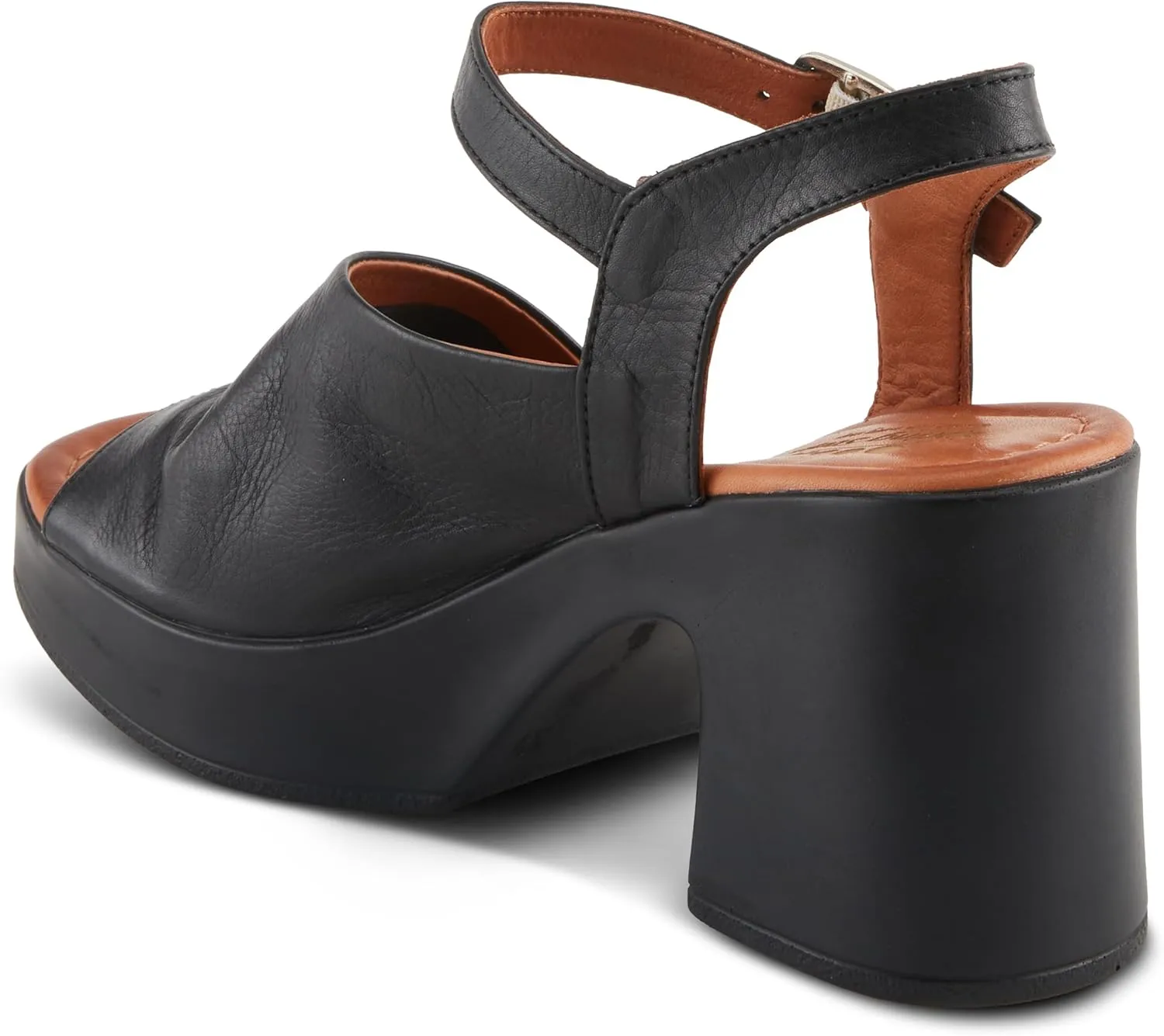 Spring Step CELLO Women's Block Heels with Asymmetrical Upper and Buttery Leather