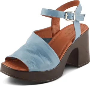 Spring Step CELLO Women's Block Heels with Asymmetrical Upper and Buttery Leather