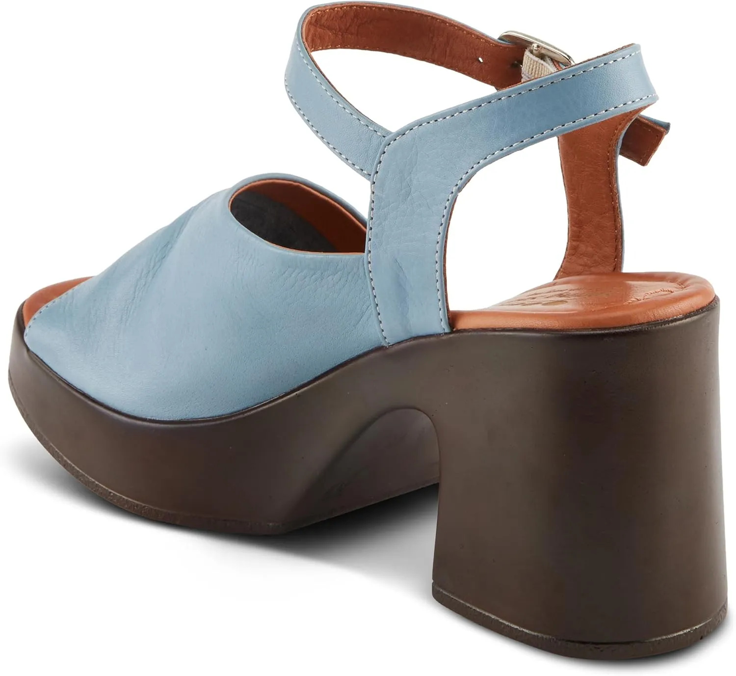 Spring Step CELLO Women's Block Heels with Asymmetrical Upper and Buttery Leather