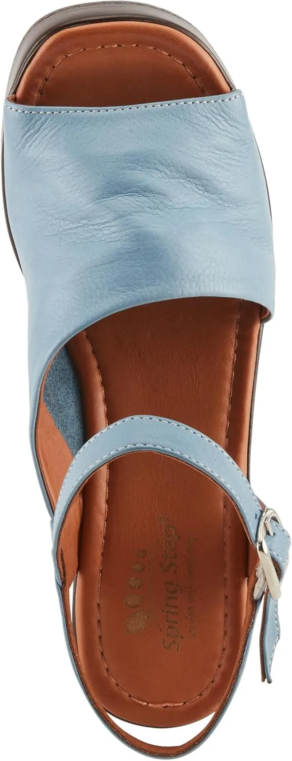 Spring Step CELLO Women's Block Heels with Asymmetrical Upper and Buttery Leather
