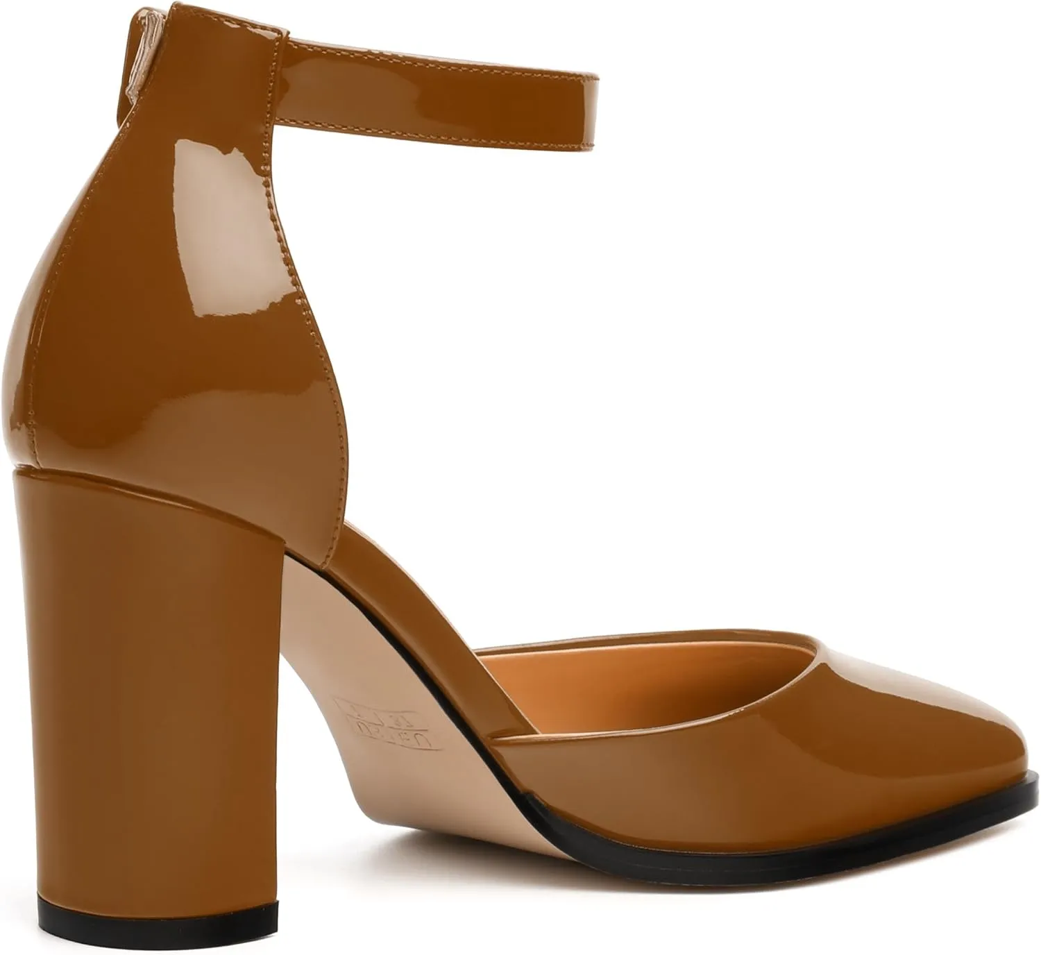 Square Toe Chunky Heels for Women, 3-Inch Block High Heels Women's Pumps for Wedding, Party, Dress Shoes