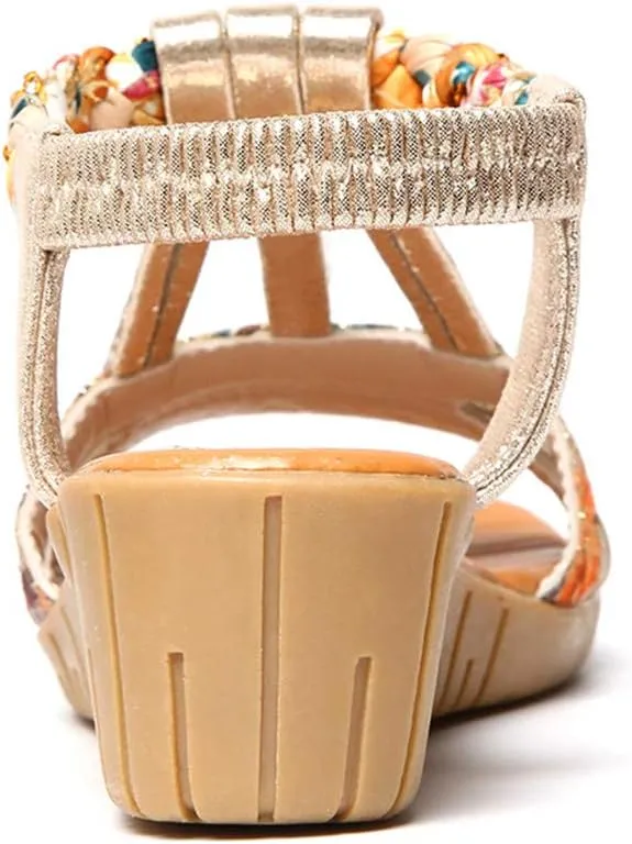 Summer Beach Sandals for Women 2025,Crystal Rhinestone Pearl Flat Sandals for Women Dressy Bling Sparkly Thong Sandals Comfortable T Strap Slip-On Shoes Casual Walking Sandals Strappy Sandals ﻿