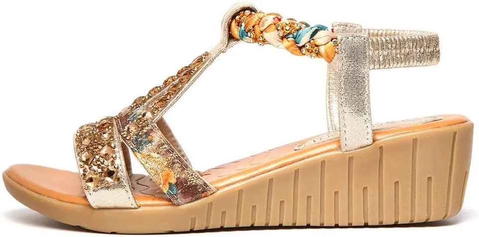Summer Beach Sandals for Women 2025,Crystal Rhinestone Pearl Flat Sandals for Women Dressy Bling Sparkly Thong Sandals Comfortable T Strap Slip-On Shoes Casual Walking Sandals Strappy Sandals ﻿