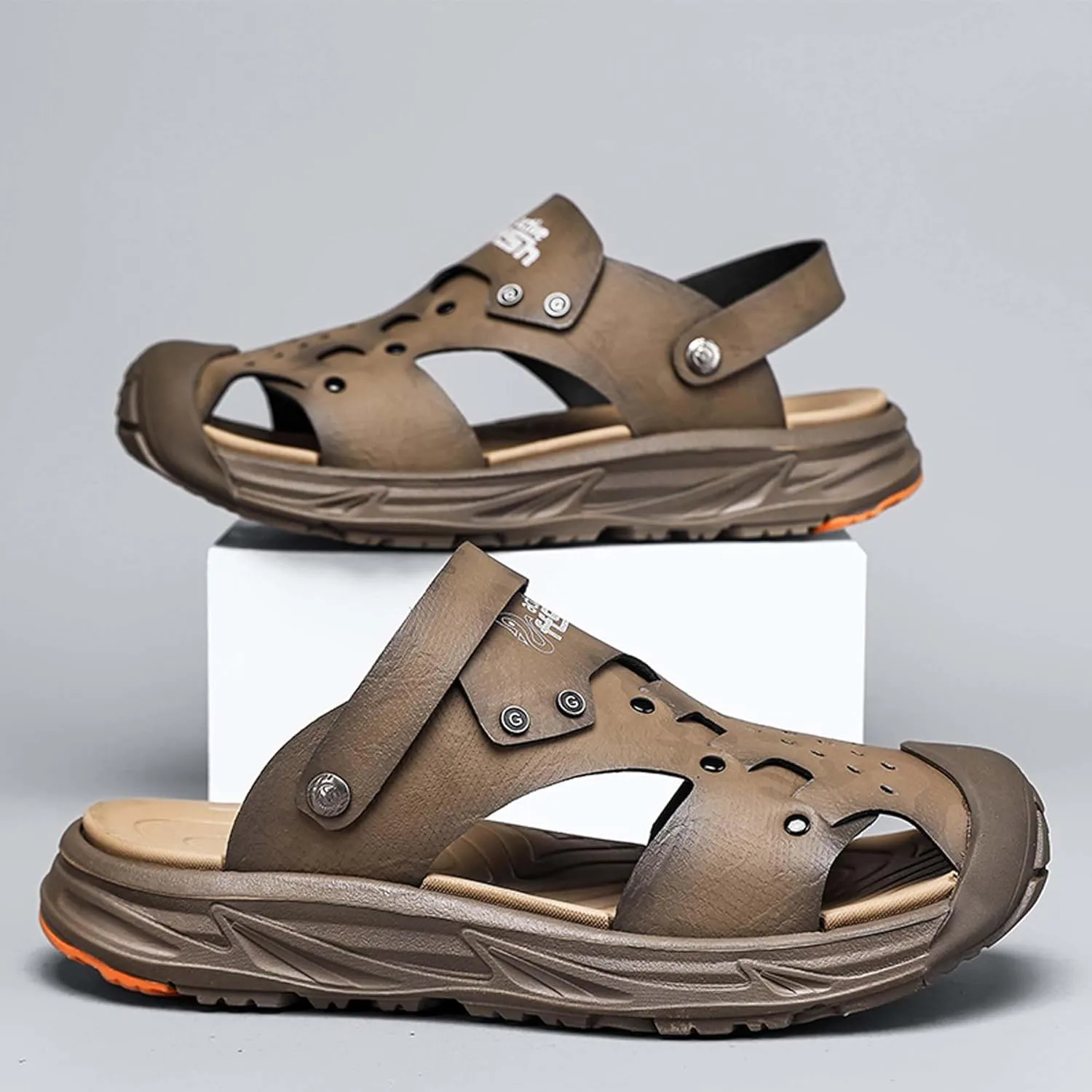 Summer dual-use lightweight breathable beach toe sandals, comfortable toe slippers