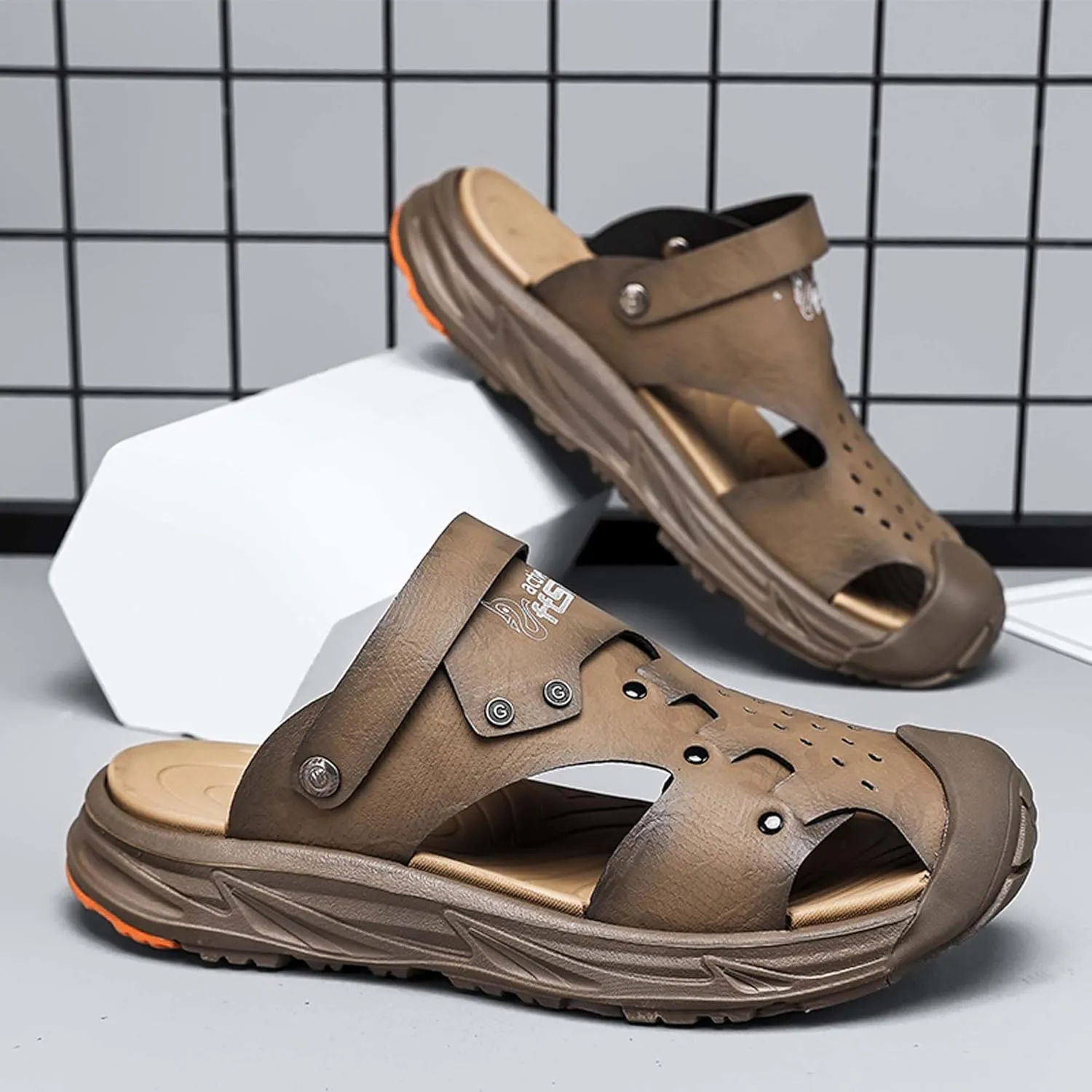 Summer dual-use lightweight breathable beach toe sandals, comfortable toe slippers