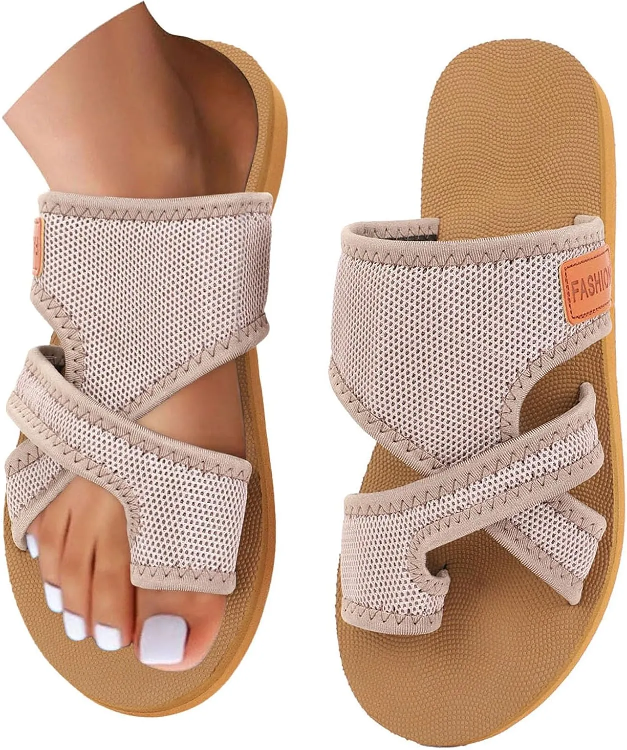 Summer Sandals for Women 2025 Extra Wide Beach Breathable Comfortable Mesh Hollow Slippers Slide Orthopedic Shoes