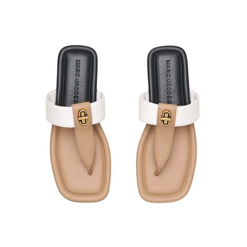 THE COLORBLOCK DUAL T-STRAP SANDAL