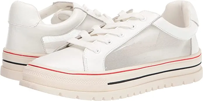 Toe White Trending sale Simpson Rounded Durable Mesh Jessica Tennis Casual Shoe Lace-Up Jayxe Sneaker