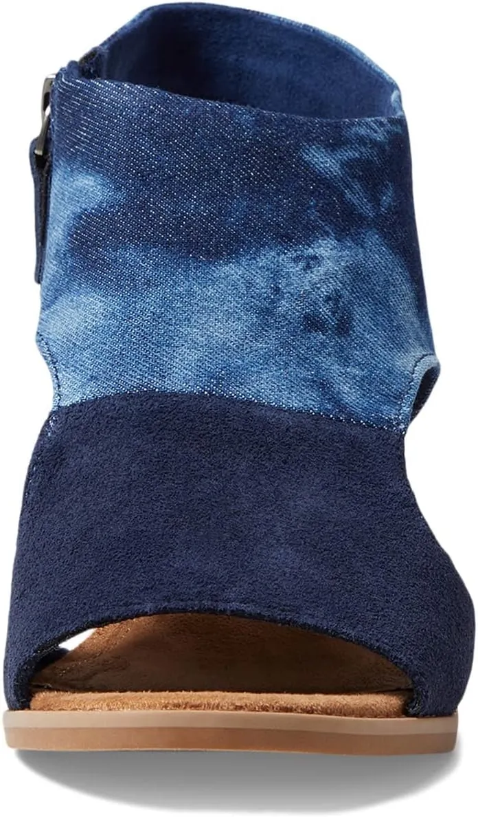 TOMS Womens Eliana Block Heel Open Toe Heels