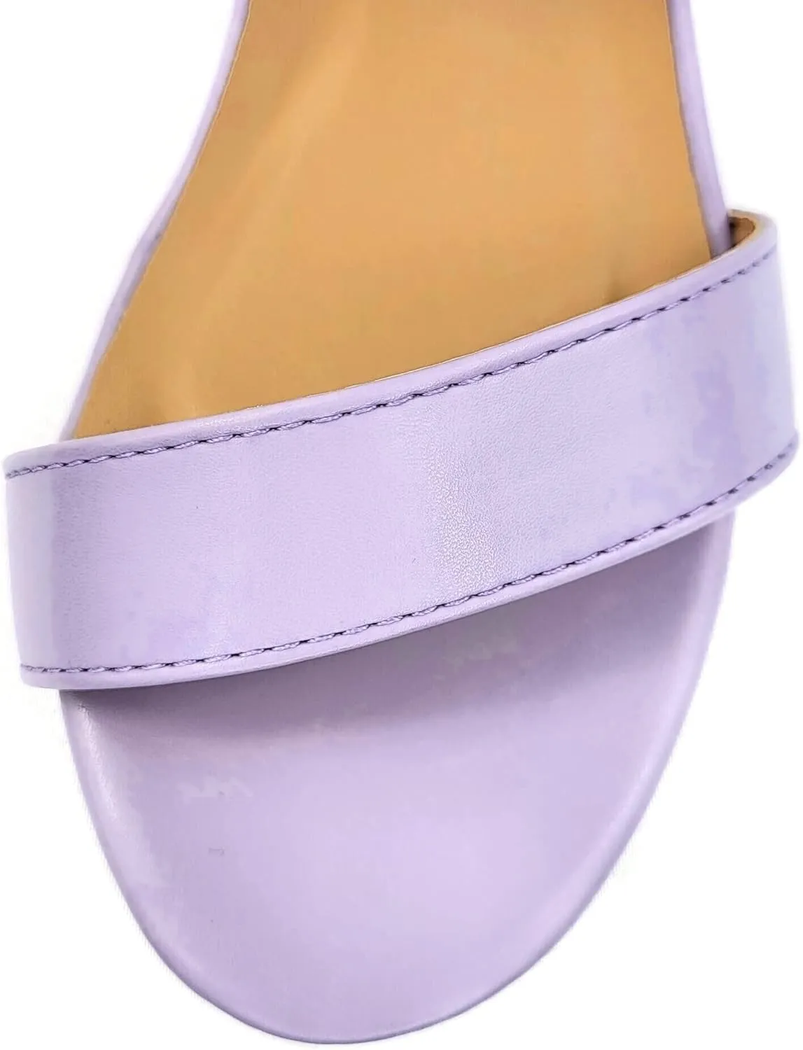 TOP Moda Over The Toe Strap Ankle Wrap Strap 2" Block Heel Open Toe Dress Sandal