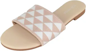 TOP Moda Shoes Women Flip Flops Patterned Sandals Casual Slide Slippers