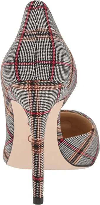 Trendy Jessica Plaid Pointy on Toe Risk-free Jonas Slip Stiletto Black/White Pumps Prizma Simpson