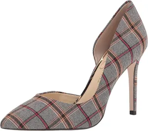 Trendy Jessica Plaid Pointy on Toe Risk-free Jonas Slip Stiletto Black/White Pumps Prizma Simpson
